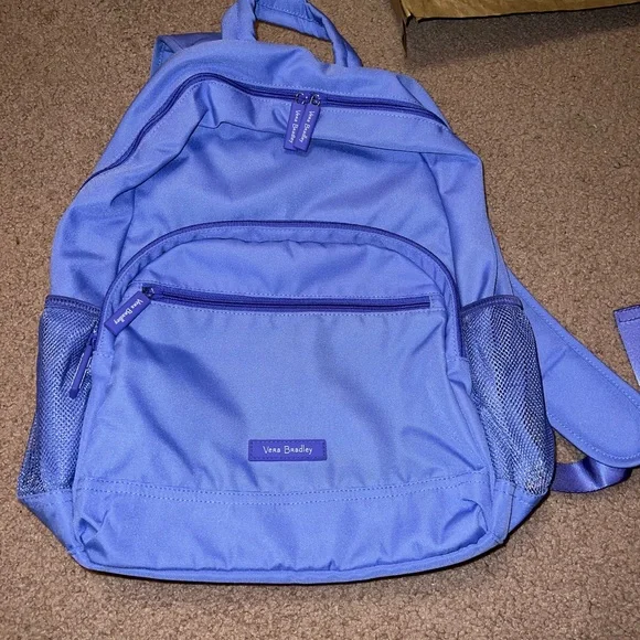 New Lavender Campus VB Backpack Vera Bradley Essential XL Backpack Cotton Lavender Medallion  main image 3